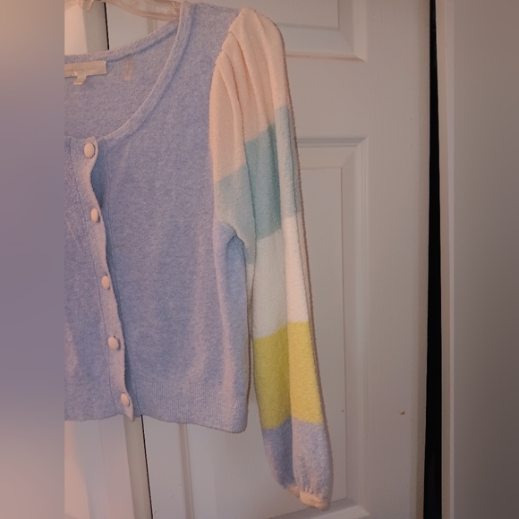 LoveShackFancy Pastel Button Down Cardigan. Size S. - Picture 4 of 14